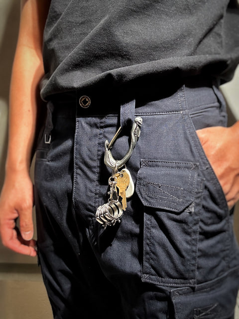 Red Rift Stainless Steel Ring Charm/Keychain