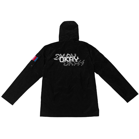 Ghostn Compliance Jacket Black Windbreaker Back