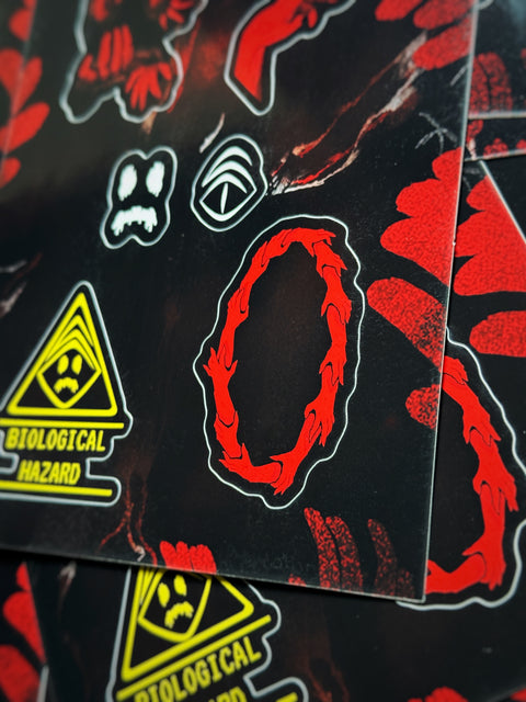 Red Rift Sticker Sheet