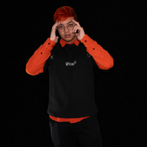 Ghostn Shoulder Zip Shirt with layers