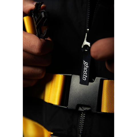 Ghostn Compliance Jacket Quick Release belts close up