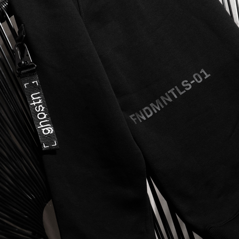 Ghostn Fundamentals Hoodie Flatlay Screen Print