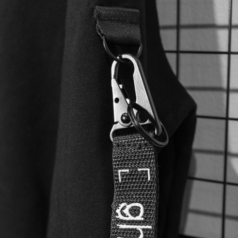 Ghostn Fundamentals Hoodie Keychain on D-ring
