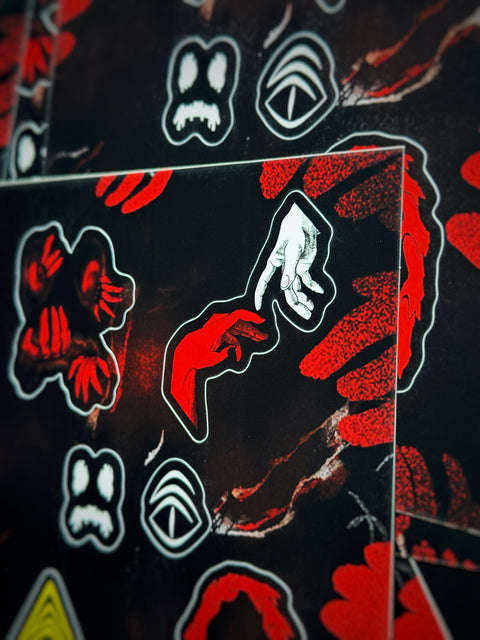 Red Rift Sticker Sheet