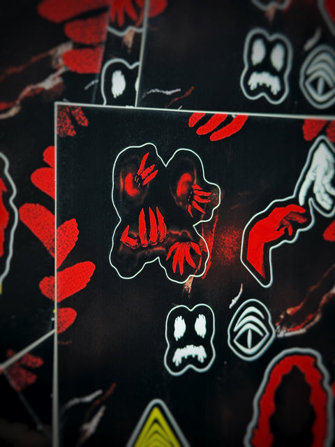 Red Rift Sticker Sheet